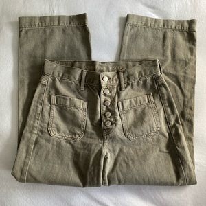 wide leg cropped jeans